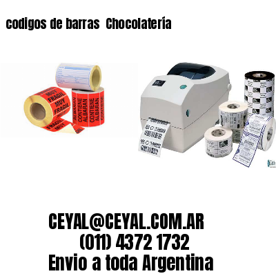 codigos de barras 	Chocolatería
