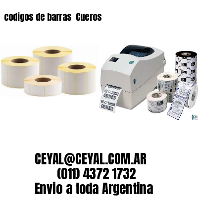 codigos de barras 	Cueros