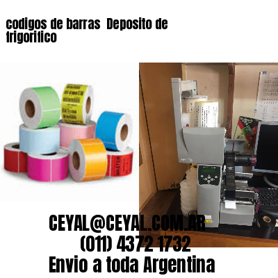 codigos de barras 	Deposito de frigorifico