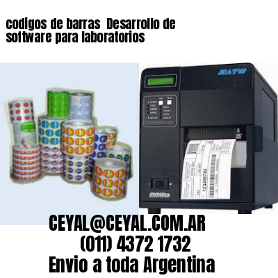 codigos de barras 	Desarrollo de software para laboratorios