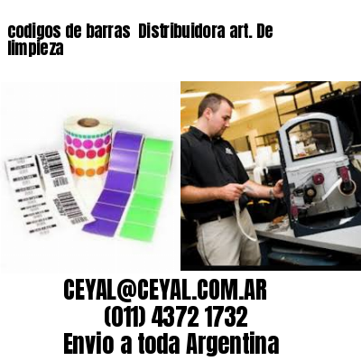 codigos de barras 	Distribuidora art. De limpieza