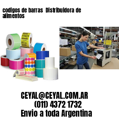 codigos de barras 	Distribuidora de alimentos