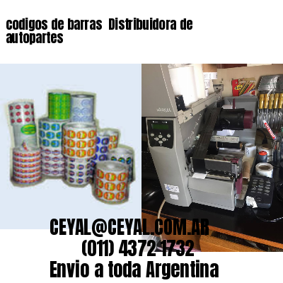 codigos de barras 	Distribuidora de autopartes