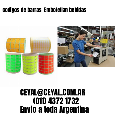 codigos de barras 	Embotellan bebidas