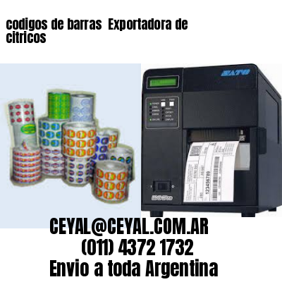 codigos de barras 	Exportadora de citricos