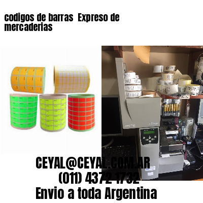 codigos de barras 	Expreso de mercaderias