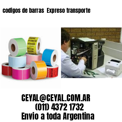 codigos de barras 	Expreso transporte
