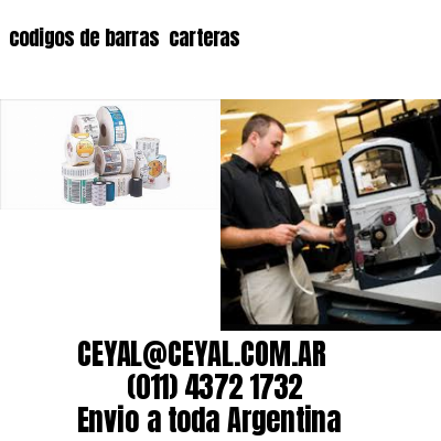 codigos de barras 	carteras