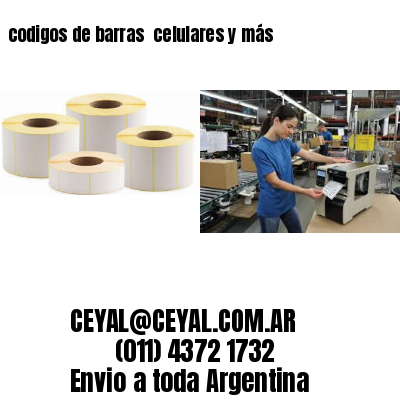 codigos de barras 	celulares y más