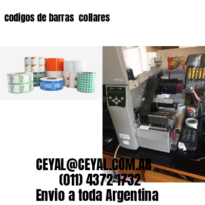 codigos de barras 	collares