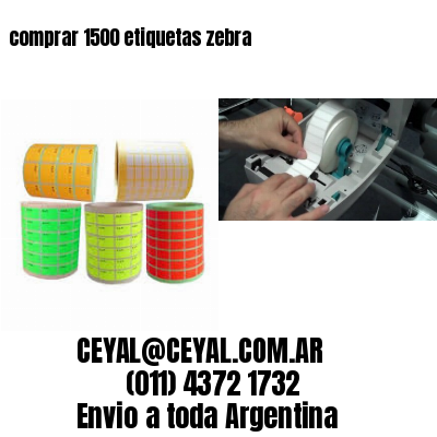 comprar 1500 etiquetas zebra
