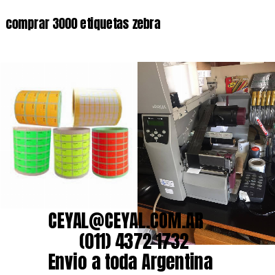 comprar 3000 etiquetas zebra