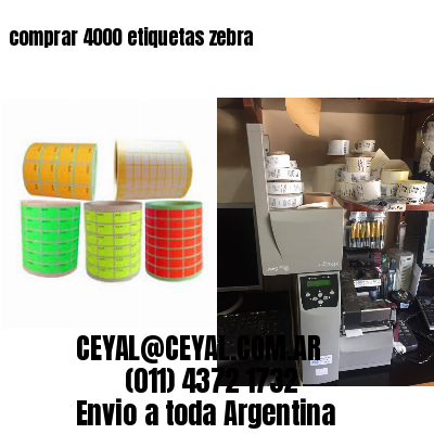 comprar 4000 etiquetas zebra