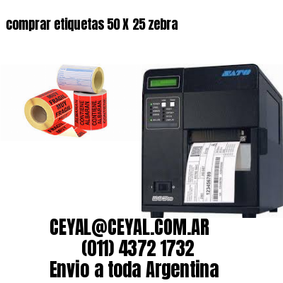 comprar etiquetas 50 X 25 zebra