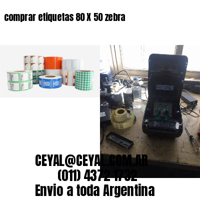 comprar etiquetas 80 X 50 zebra
