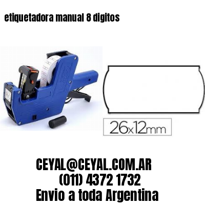 etiquetadora manual 8 digitos