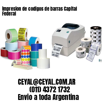 impresion de codigos de barras Capital Federal