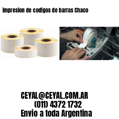 impresion de codigos de barras Chaco