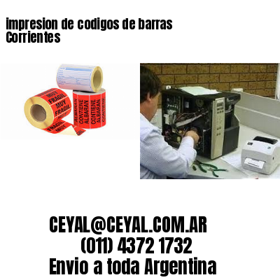 impresion de codigos de barras Corrientes