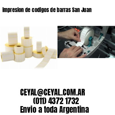 impresion de codigos de barras San Juan