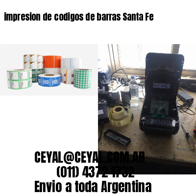 impresion de codigos de barras Santa Fe