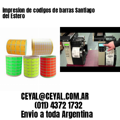 impresion de codigos de barras Santiago del Estero