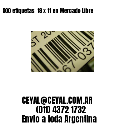 500 etiquetas  18 x 11 en Mercado Libre
