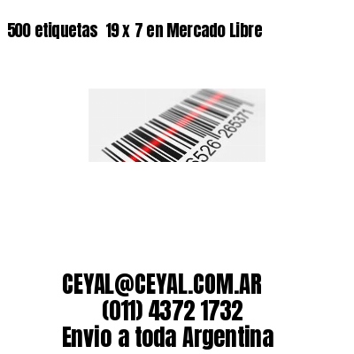 500 etiquetas  19 x 7 en Mercado Libre