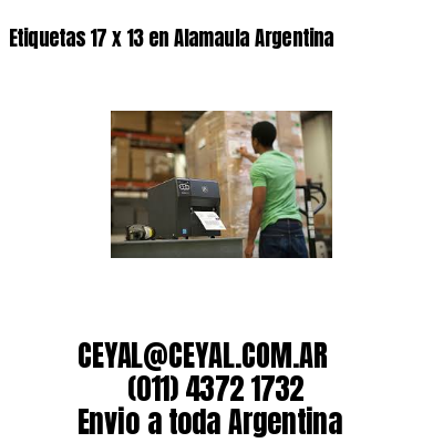 Etiquetas 17 x 13 en Alamaula Argentina