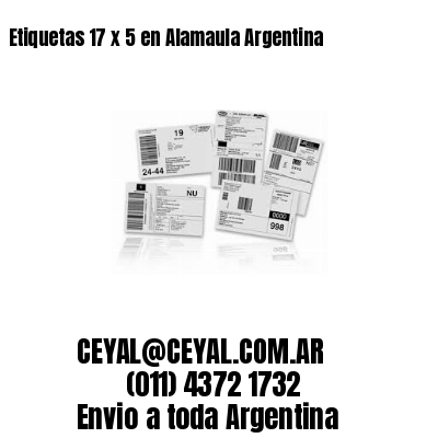 Etiquetas 17 x 5 en Alamaula Argentina