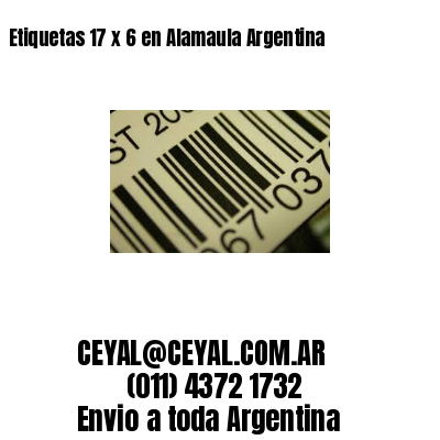 Etiquetas 17 x 6 en Alamaula Argentina