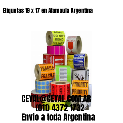 Etiquetas 19 x 17 en Alamaula Argentina