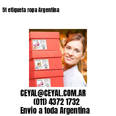 51 etiqueta ropa Argentina