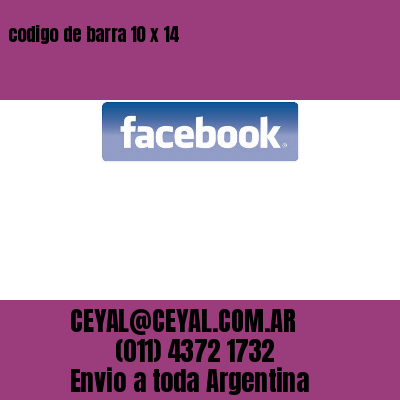 codigo de barra 10 x 14