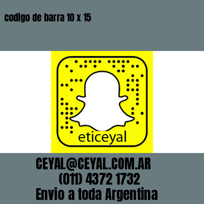 codigo de barra 10 x 15