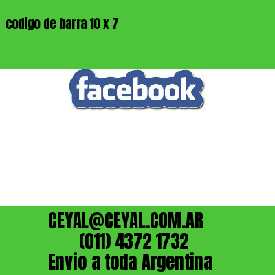 codigo de barra 10 x 7
