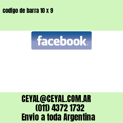 codigo de barra 10 x 9