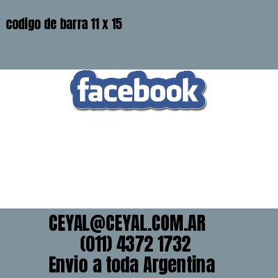 codigo de barra 11 x 15
