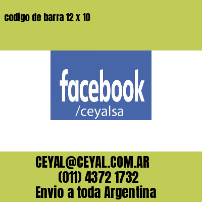 codigo de barra 12 x 10