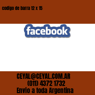 codigo de barra 12 x 15