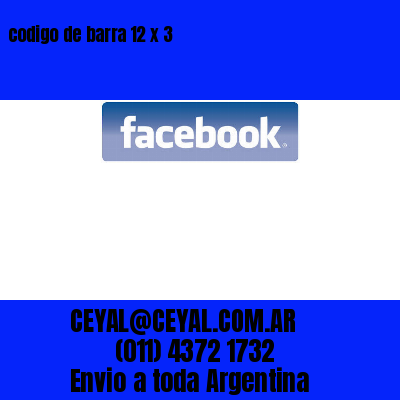 codigo de barra 12 x 3