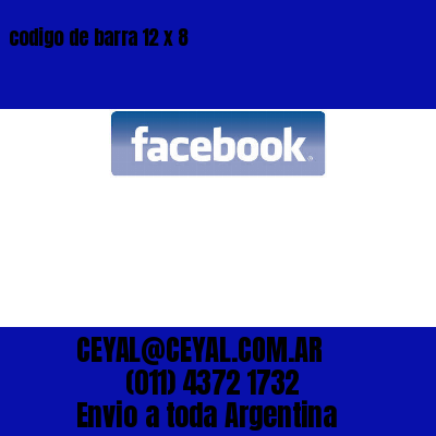 codigo de barra 12 x 8
