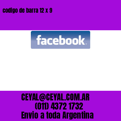codigo de barra 12 x 9