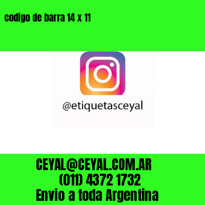 codigo de barra 14 x 11