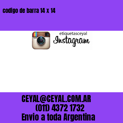 codigo de barra 14 x 14