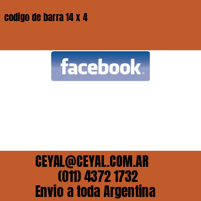 codigo de barra 14 x 4