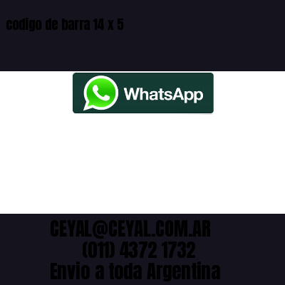 codigo de barra 14 x 5