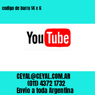 codigo de barra 14 x 6