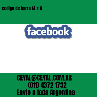 codigo de barra 14 x 8