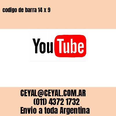 codigo de barra 14 x 9